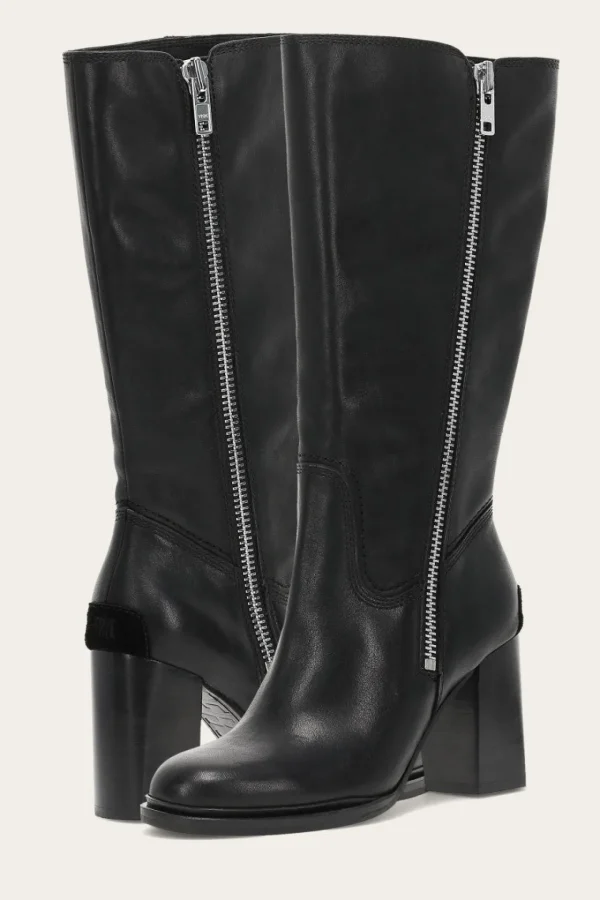 Frye Alex Heavy Zip Black Clearance