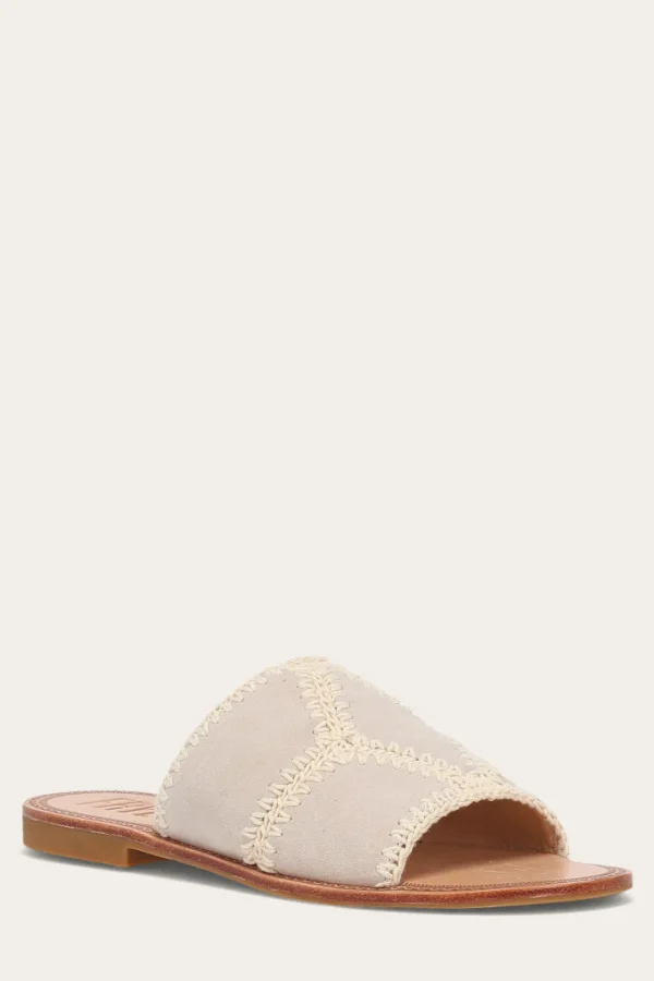 Frye Ava Crochet Slide Flash Sale