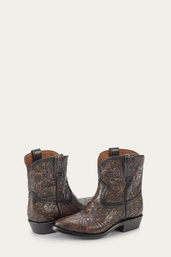 Frye Billy Short Tooled Black Fashion