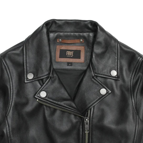 Frye Biker Jacket Black Flash Sale