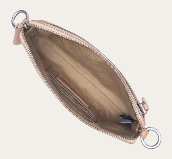 Frye Melissa Straw Crossbody Wristlet Beige Online