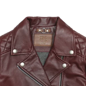 Frye Oxblood Biker Jacket New