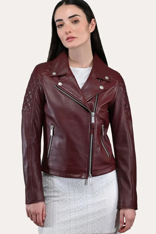 Frye Oxblood Biker Jacket New