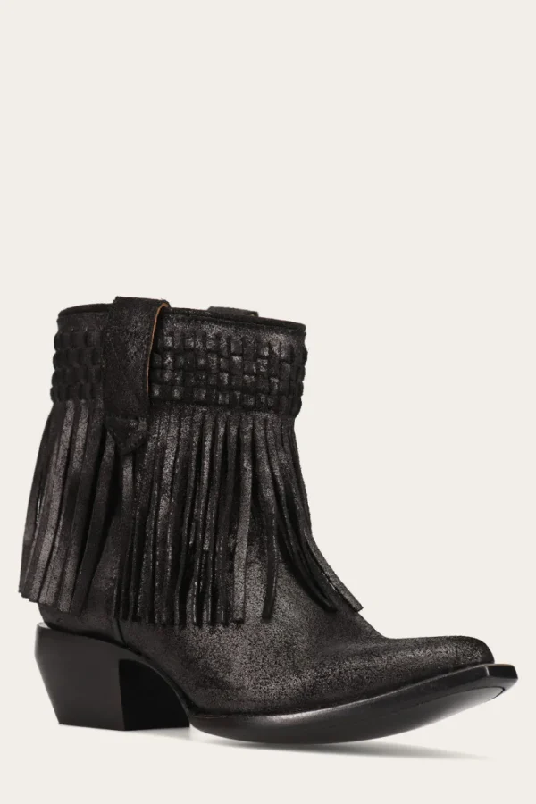 Frye Sacha Short Fringe Bootie Shop